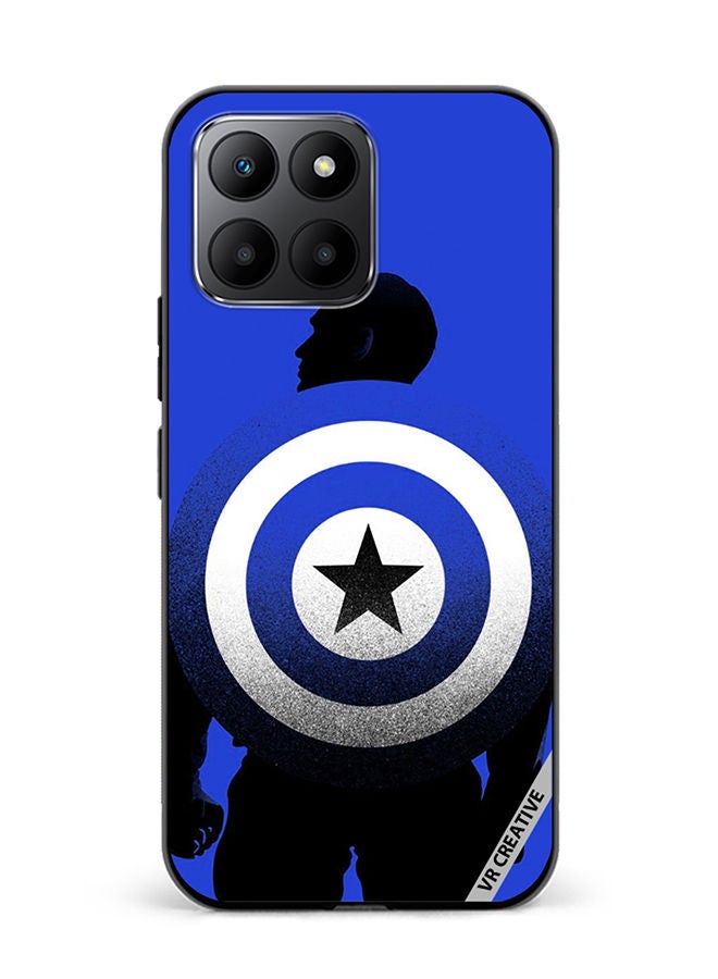 VR CREATIVE Protective Case Cover For Honor 70 Lite Captain America Blue Design Multicolour - Image 1