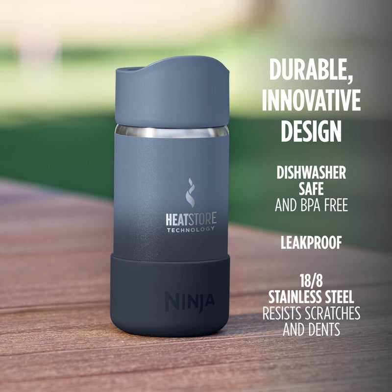 Ninja  Travel Mug  Sip Perfect 12oz  Brings Hot Drinks to Sippable Temperature in Minutes  Stainless Steel  Leak Proof  Dishwasher Safe  Metal Insulated Tumbler  Navy  DW1203NV - Image 5