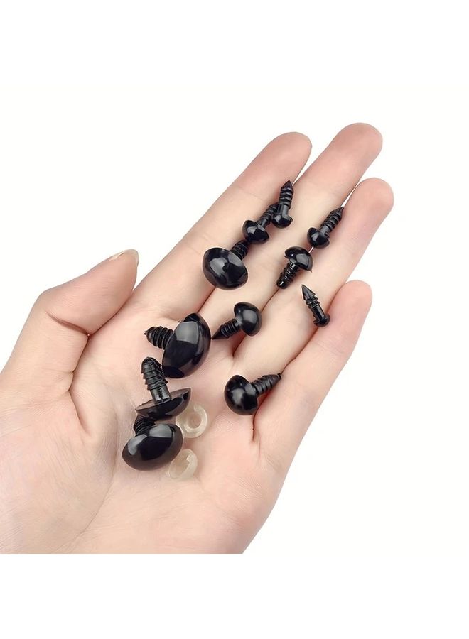Amigurumi Safety Eyes With Washers 10mm 50pcs Black Plastic Crochet Eyes For Teddy Bears - Image 4