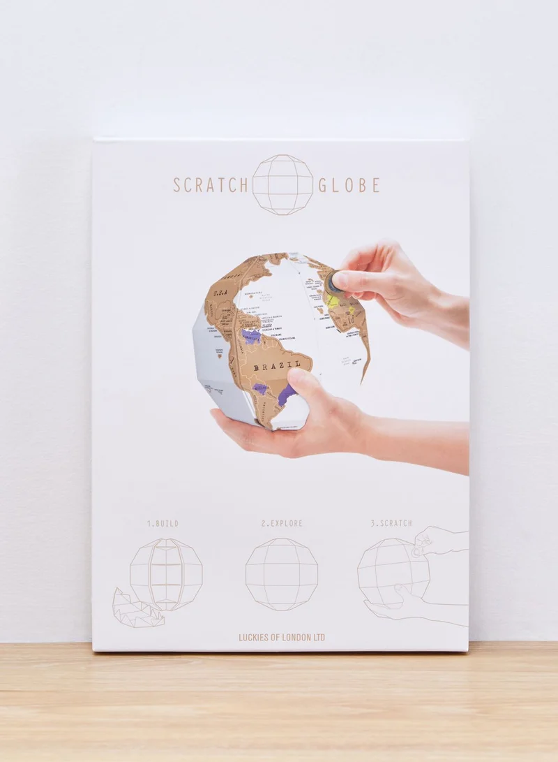Luckies 3D Scratch Globe Map