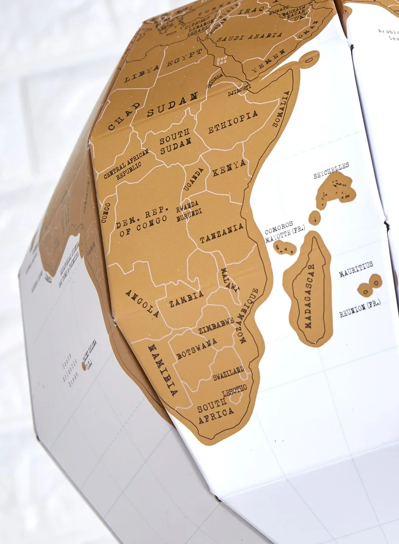 Luckies 3D Scratch Globe Map