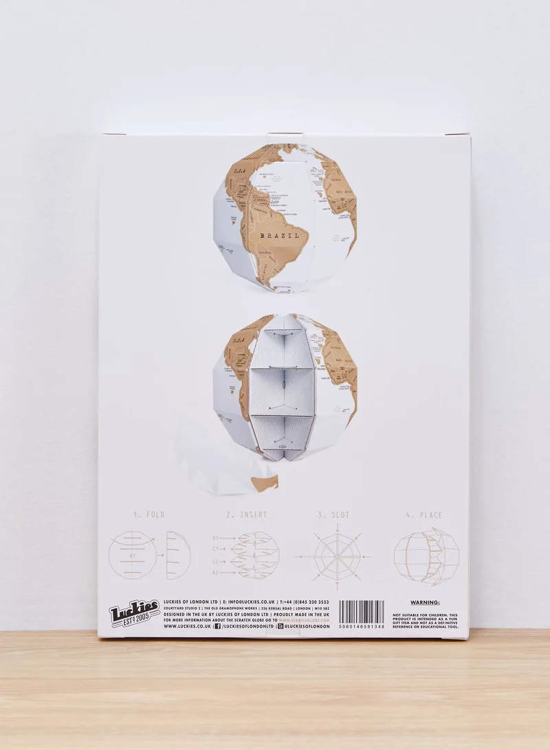 Luckies 3D Scratch Globe Map