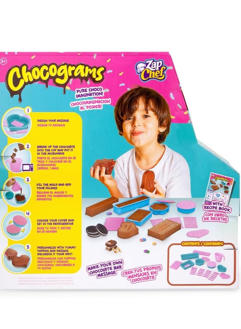 توي تراينجل ZAP CHEF Chocograms Chocolate Messages Play Set - Premium Toys - No:Zc002 - Image 2
