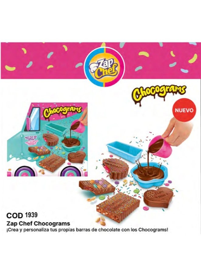 توي تراينجل ZAP CHEF Chocograms Chocolate Messages Play Set - Premium Toys - No:Zc002 - Image 5
