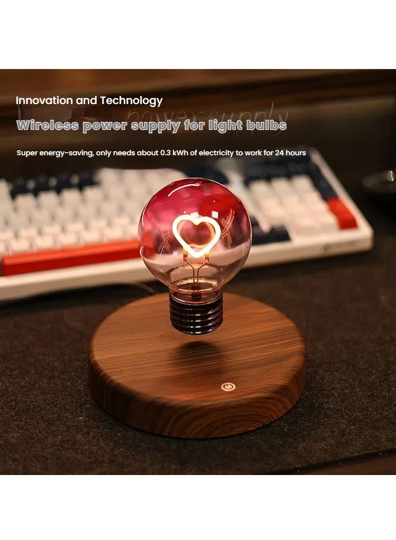 مصباح ليلي معلق مغناطيسيًا على شكل قلب | شحن لاسلكي و دوران 360 درجة | ضوء أجواء رومانسي للعشاق | هدية مثالية للزوجة أو الحبيبة في الأعياد والمناسبات والأعياد الميلادية - Image 2