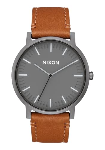 NIXON Porter Leather A1058 50m Water Resistant Mens Watch 2018mm Leather Band and 40mm Watch Face - Image 1