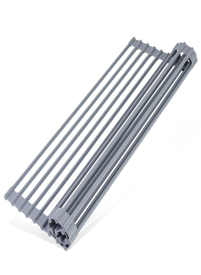 Better Houseware 1434 Over- Over-Sink Roll-Up Drying Rack, Grey - Image 1