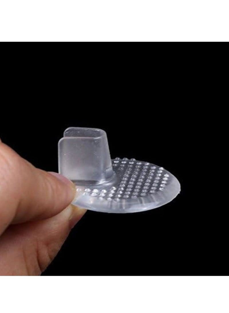 Oasisgalore 3 pairs of non-slip silicone finger guards for silicone thong sandals, clear  - Image 2
