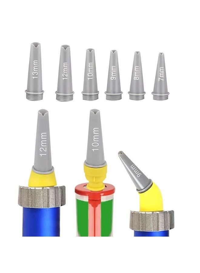 1 Set 15pcs Pro Silicone Caulking Gun Nozzle Durable Easy Clean Plastic Dispensing Tips - Image 3