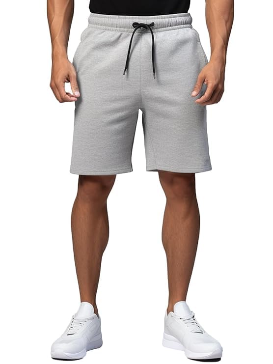 boffi ... Bee-Fits Men's 100% Cotton Shorts Two Pocket with Zipper Pocket Sporty Shorts (in, Alpha, S, Regular, Black,Navy and Melange) - Image 5
