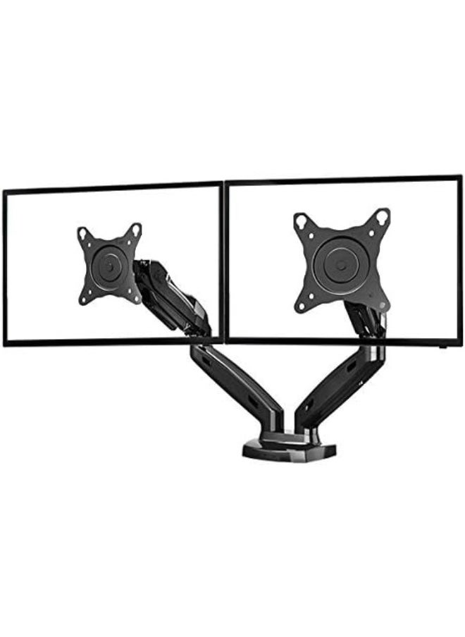 Generic Dual Monitor Mount, Full Motion Swivel Monitor Arm with Gas Spring for 17-27'' Monitors, Load 4.4-19.8lbs, VESA 75/100 F160  - Image 4