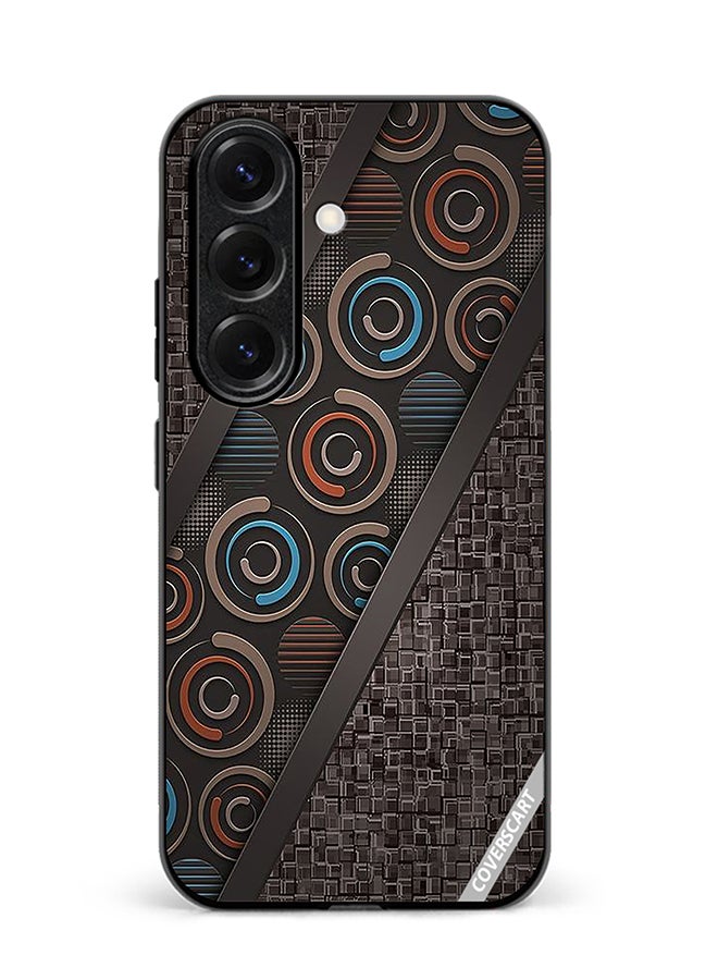 Protective Case Cover For Samsung Galaxy S25 Abstract Design Multicolour