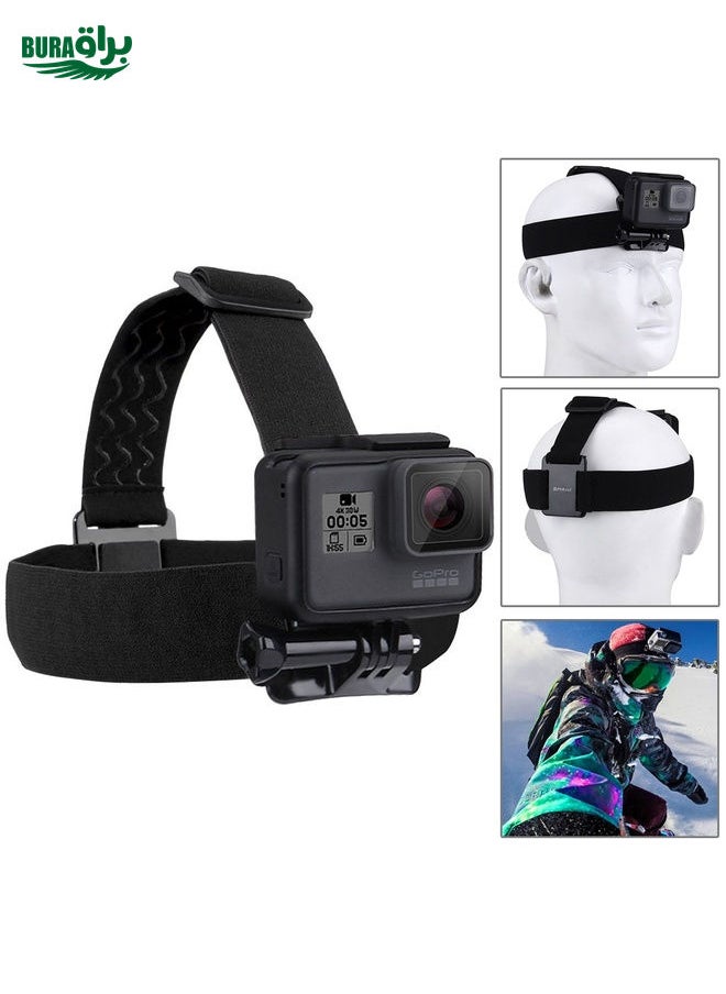 BURAQ - PULUZ 20 in 1 Accessories Combo Kits (Chest Strap + Head Strap + Suction Cup Mount + 3-Way Pivot Arm + J-Hook Buckles + Extendable Monopod + Tripod Adapter + Bobber Hand Grip + Storage Bag + Wrench) for GoPro, Insta360, DJI and Other Action Cameras - Image 1
