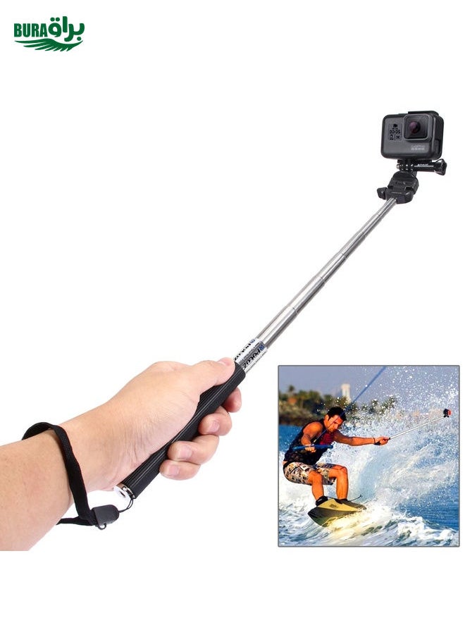 BURAQ - PULUZ 20 in 1 Accessories Combo Kits (Chest Strap + Head Strap + Suction Cup Mount + 3-Way Pivot Arm + J-Hook Buckles + Extendable Monopod + Tripod Adapter + Bobber Hand Grip + Storage Bag + Wrench) for GoPro, Insta360, DJI and Other Action Cameras - Image 1