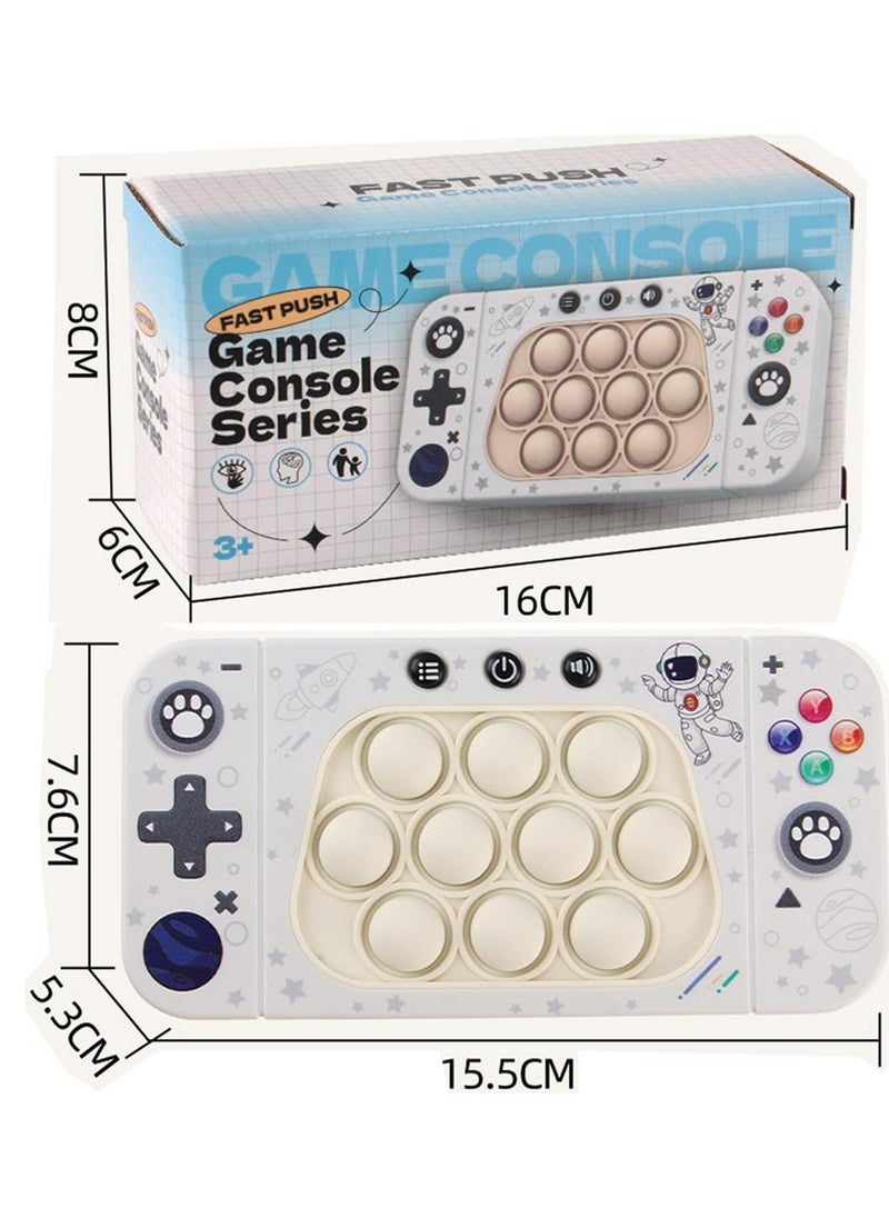 Excefore - Quick Push Game Console, Bubble Stress Puzzle Pop Light Up Game, Fidget Travel Games, Exercises Reaction Ability, Improves Concentration, Gift Idea for Kids & Teens Boys & Girls - Image 1