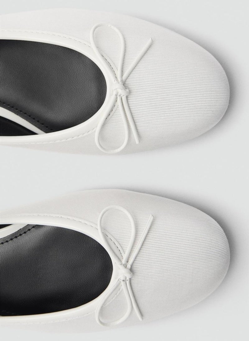 MANGO Ballerinas With Strip And Bow Detail  - Image 5