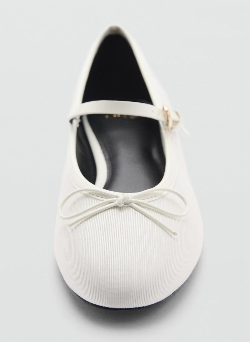 MANGO Ballerinas With Strip And Bow Detail  - Image 3