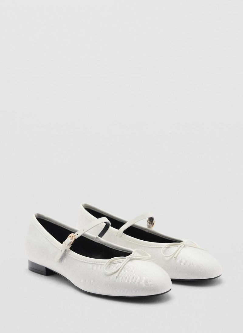 MANGO Ballerinas With Strip And Bow Detail  - Image 2
