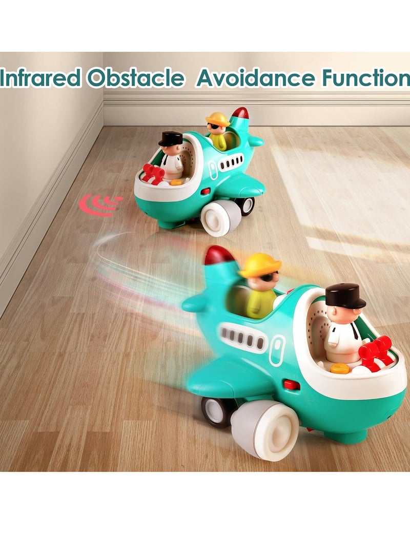 iplay Baby Airplane Car Toy, Cool Remote Control Plane Car Toy With Lights And Sound, Infant Musical RC Car Helicopter, Lightweight And Safe Kids Education Toy, (1pc, Mint Green) - Image 3