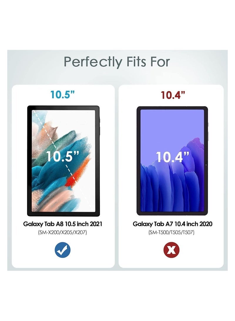SmartGrist Clear Case for Samsung Galaxy Tab A8 10.5 Inch 2022 (-X200/X205/X207), Shockproof Silicon Protective Skin Case/ Slim Back Cover - Image 5