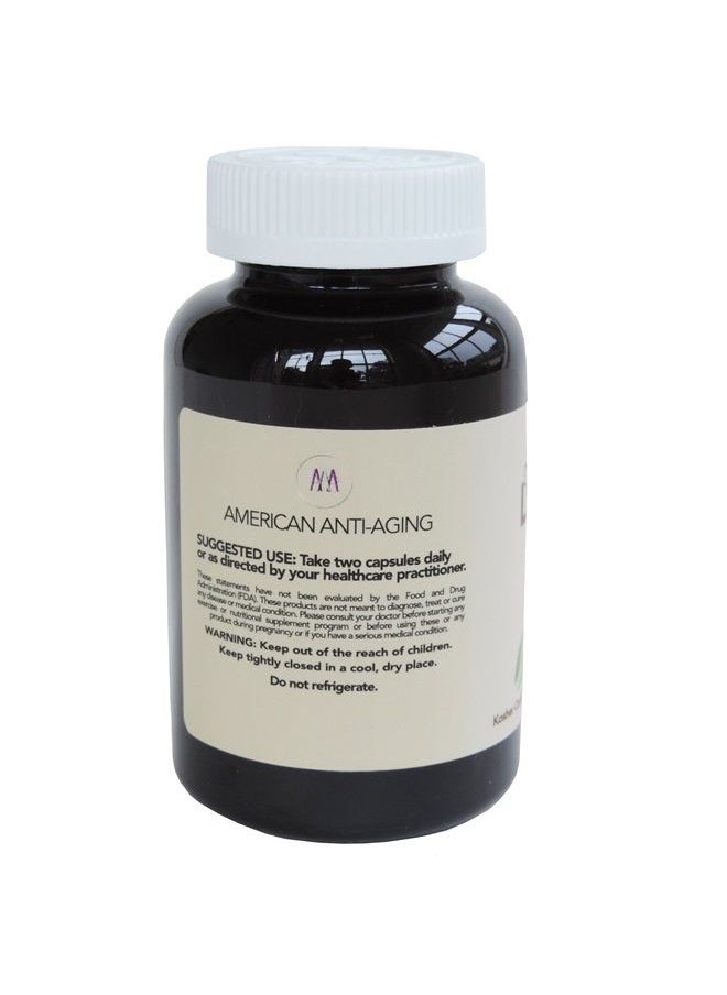 American Anti Aging - Magnesium Lactate 500 mg per Serving, 120 Easy to Swallow Small Vegetarian Capsules. Gluten Free. Doctor formulated. Highly bioavailable Formulation. High Absorption. Made in USA. - Image 1
