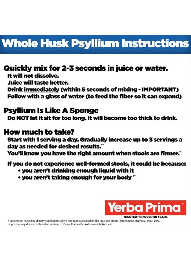 Yerba Prima Psyllium Husk, 12 Ounce (Pack of 3) - Fiber Supplement for Regularity, Colon Cleansing, Natural Support for Gut Health, Non GMO, Gluten Free, Vegan, No Sweeteners  - Image 3