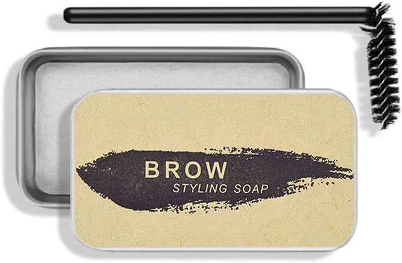Eyebrow Soap Kit, 4D Brows Gel Long Lasting Eyebrow Setting Gel Waterproof Eyebrow Makeup Balm Pomade Cosmetics (0.7 Ounce (Pack of 1)) - Image 1