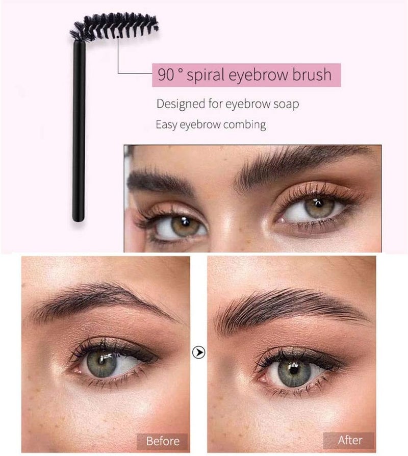 Eyebrow Soap Kit, 4D Brows Gel Long Lasting Eyebrow Setting Gel Waterproof Eyebrow Makeup Balm Pomade Cosmetics (0.7 Ounce (Pack of 1)) - Image 3