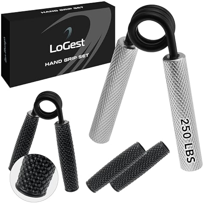 Logest Metal Hand Grip Strengthener 100Lb-350Lb No Slip Heavy-Duty Grip Strengthener With Gift Box, Great Wrist & Forearm Hand Exerciser, Home Gym, Hand Gripper Grip Strength Trainer - Image 2