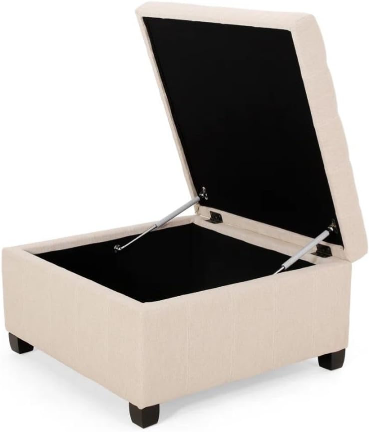 Comfynest Modern Square Tufted Storage Ottoman - Image 3