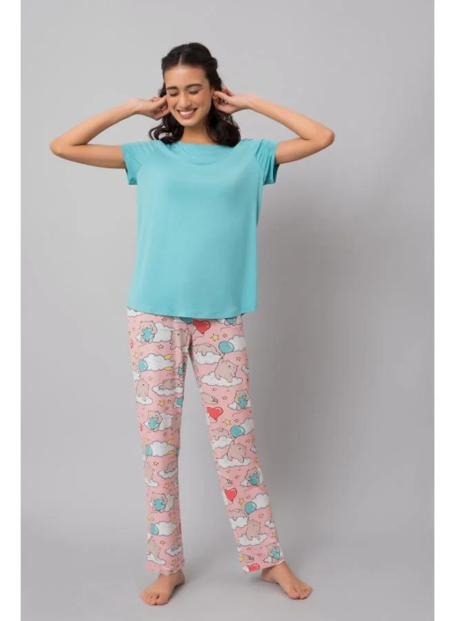 NeceSera Teal Top