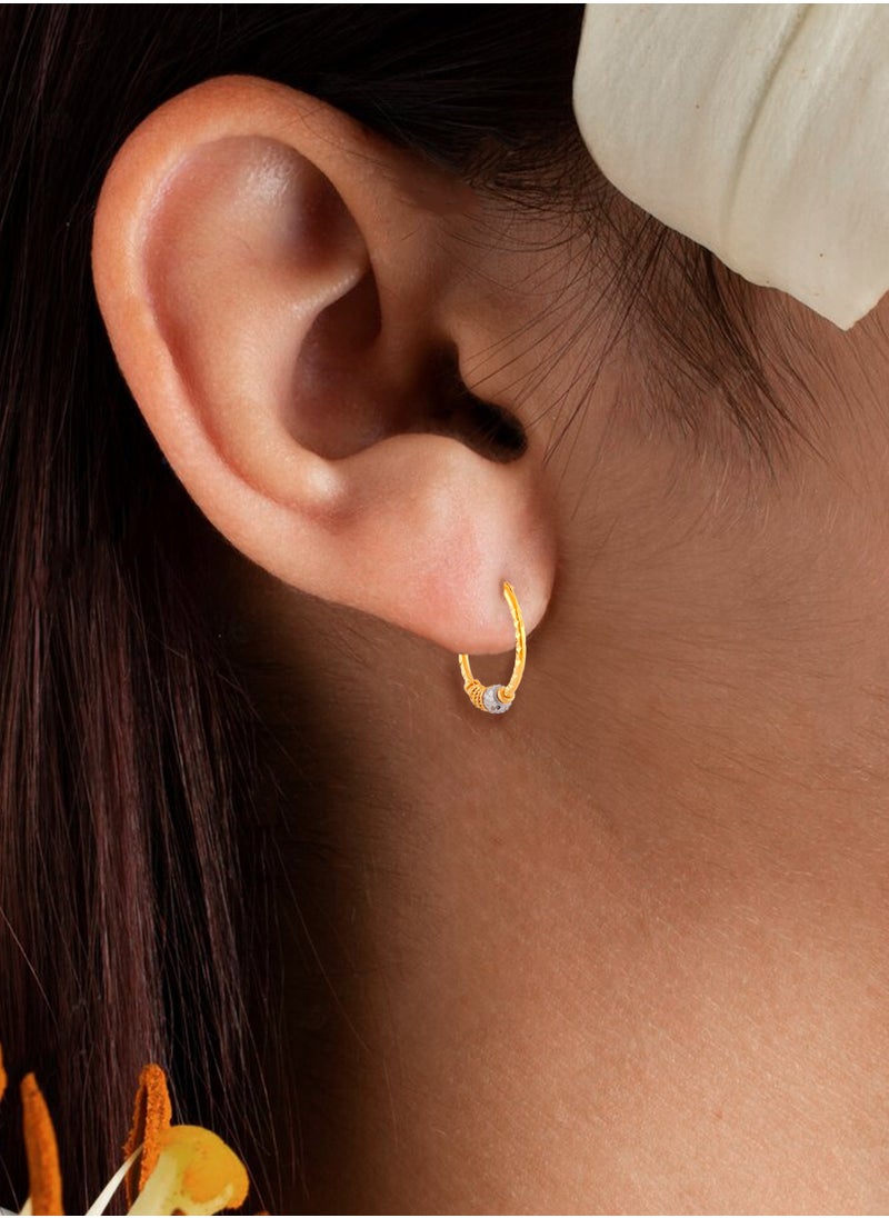 BAFLEH JEWELLERY - 22kt Gold Bali Earrings for Endless Elegance - Image 1