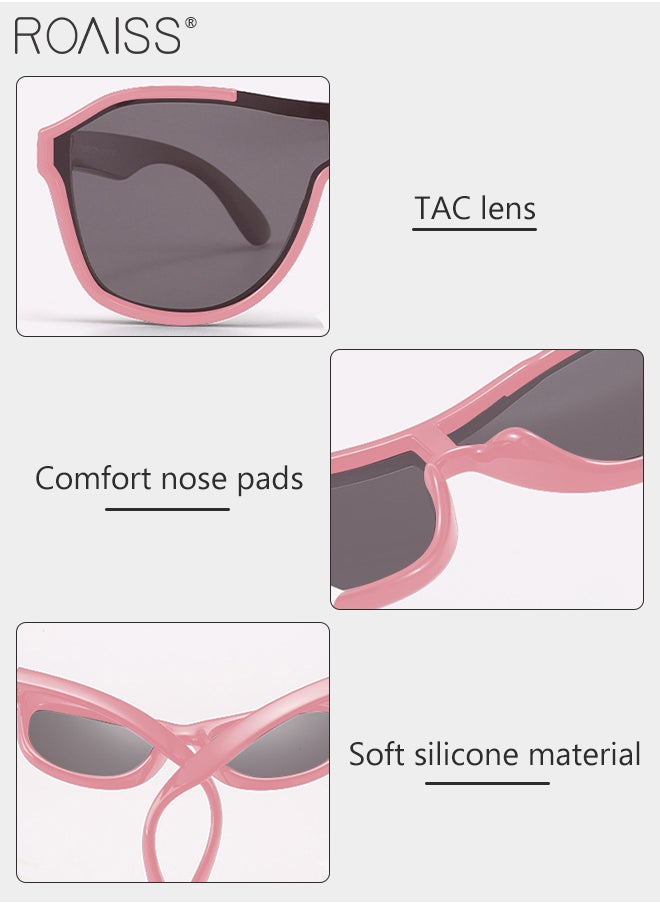 roaiss - Kids Sunglasses Polarized Sunglasses Boys Girls UV Protection Shades Glasses Party Favors Silicone Frame TAC Lense - Image 1