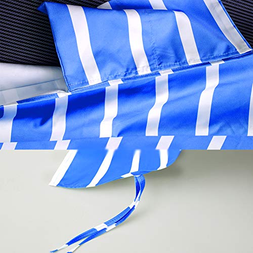 VOCOOL Beach Chair Towel Chaise Lounge Cover with Pockets Pool Chair Towel for Outdoor Patio Garden (Blue) - Image 3