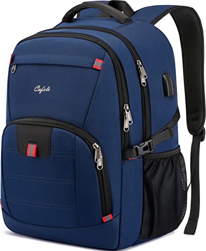 CAFELE 17.3 Inch Laptop Backpack,Business Travel Durable Work Backpck for Women Men,Blue.This product is not suitable for children aged 12 and under - Image 1