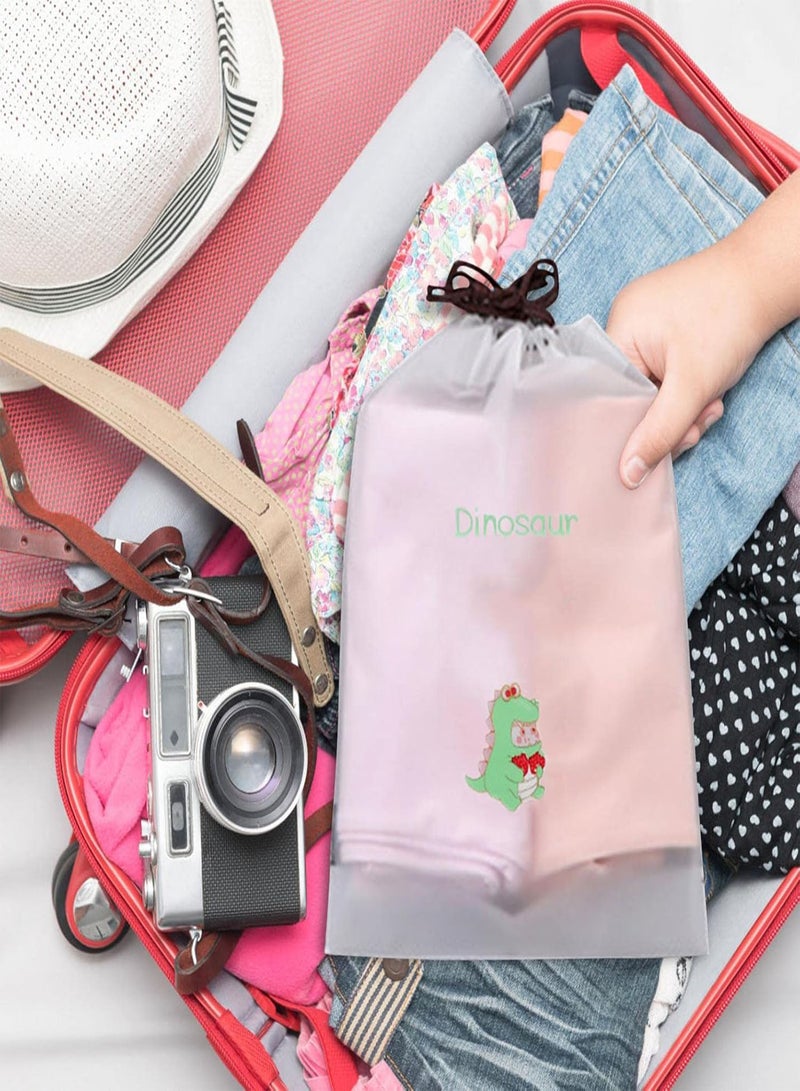 GGOOT Clear Drawstring Pouch,Beautiful Portable Transparent Drawstring Pouch For Jewelry | Reusable Waterproof Drawstring Bag For Rings, Earrings, Necklaces  - Image 3