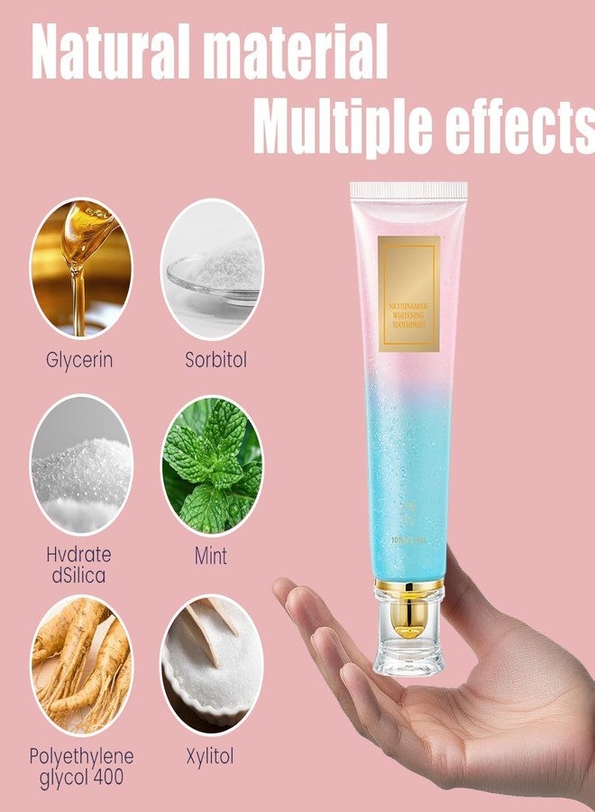 Niacinamide Toothpaste – Intensive Whitening Toothpaste for Stain Removal & Fresh Breath, Daily Oral Care Toothpaste (3.8 oz) - Image 4