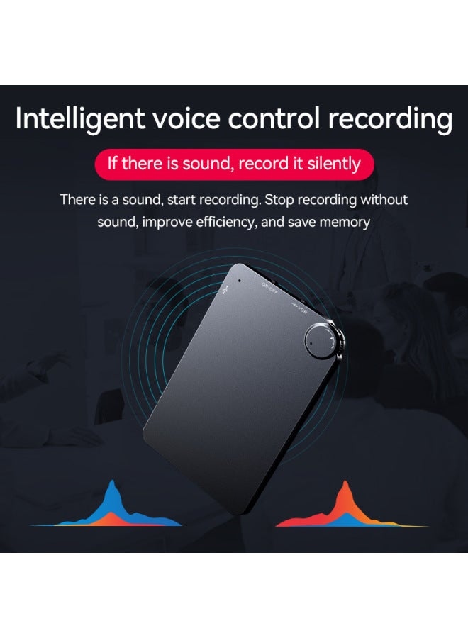 قلم تسجيل ذكي لتحويل النص إلى نص، وضع استعداد طويل جدًا، دقة عالية، تقليل الضوضاء، تفعيل الصوت، التحكم الصوتي، نوع بطاقة التسجيل، قلم تسجيل اللون: أسود، السعة: 8 جيجابايت - Image 5