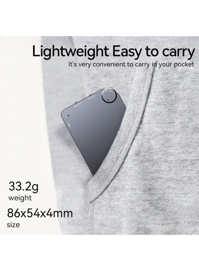 قلم تسجيل ذكي لتحويل النص إلى نص، وضع استعداد طويل جدًا، دقة عالية، تقليل الضوضاء، تفعيل الصوت، التحكم الصوتي، نوع بطاقة التسجيل، قلم تسجيل اللون: أسود، السعة: 8 جيجابايت - Image 4