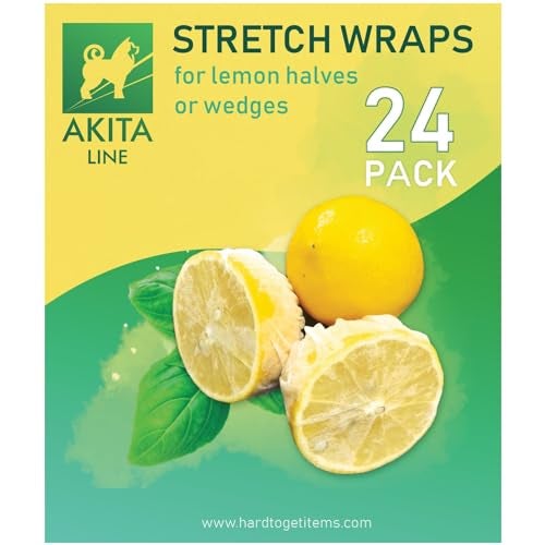 HardtoGETitems Lemon Wrap, Lemon Covers, Lemon Stretch Wraps for Lemon Halves and Wedges, Bag of 24 - Image 1