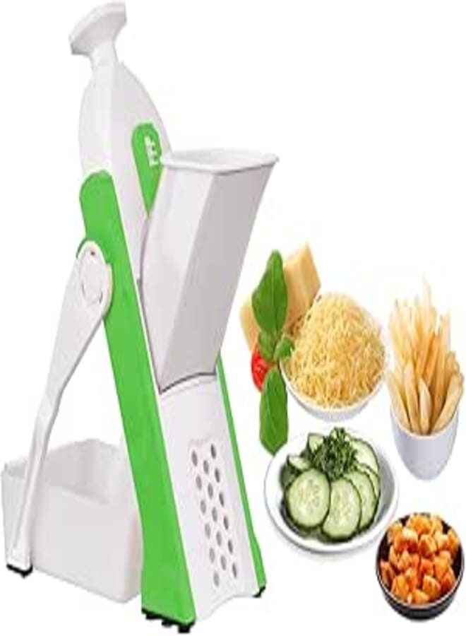 Matybobe Vegetable Cutter Safe for Kitchen Adjustable Vegetable Mandoline Slicer Chopper for Potatos Onion Cucumber Carrot with Container Cleaning Brush