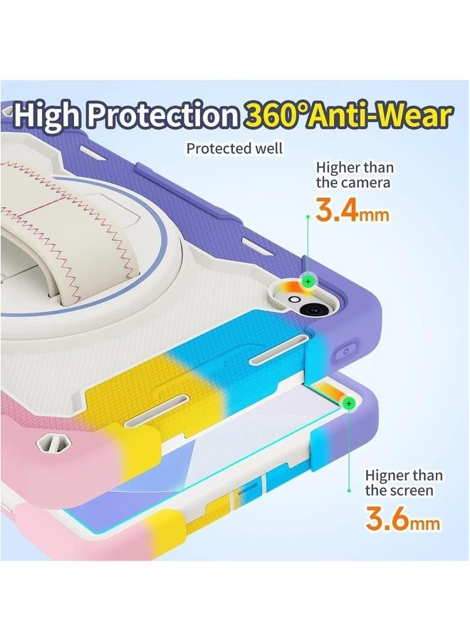 Case Compatible with Huawei MatePad SE 11 inch (2024) 360 Degree Rotating Kickstand, 3 in 1 Heavy Duty Shockproof Protective Cover Hand/Shoulder Strap - Image 4