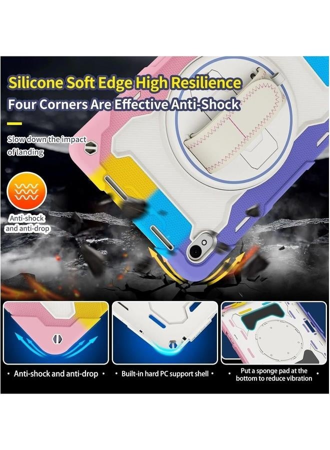 Case Compatible with Huawei MatePad SE 11 inch (2024) 360 Degree Rotating Kickstand, 3 in 1 Heavy Duty Shockproof Protective Cover Hand/Shoulder Strap - Image 5