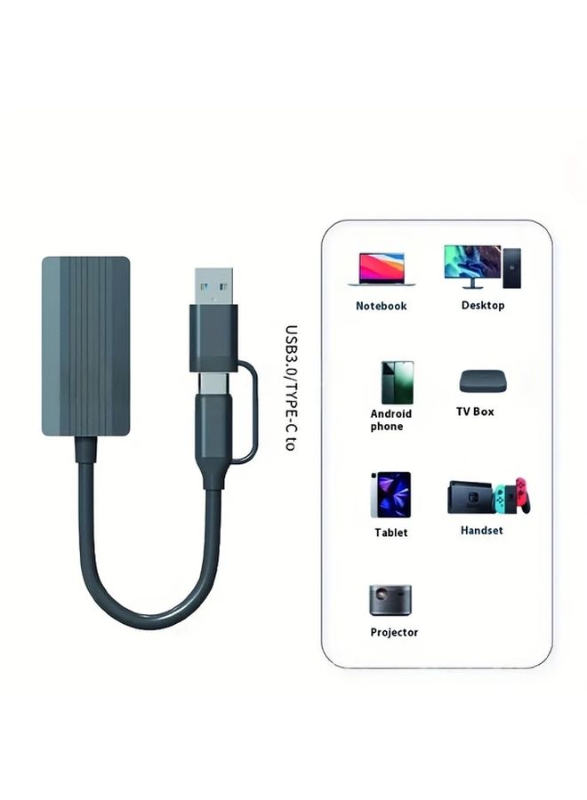 AP 71 USB C to 2 5Gb Ethernet Adapter 2 in 1 Network Card Plug Play No Driver Needed - Image 5