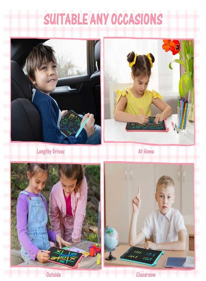 EooCoo Toddler Toys, LCD Writing Tablet for Kids 2 Pack, Drawing Pad for Kids, Toddler Travel Essentials, No Mess Coloring Books, Road Trip Activities, Age 3-5 Boys Girls Gifts - 8.5 Inch - Image 2