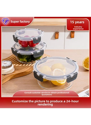 Rectangular High Borosilicate Glass Lunch Box Can Be Heated In Microwave Oven Special Fresh-keeping Box Lunch Box For Office Workers-Specifications:Mini Long-Color:High Boron Bowl-black Snap Pp Cover - pzsku/Z3338F36A72ED4E38EE64Z/45/_/1742977979/254a5c23-d99d-4f71-b40f-fd5a008f4205