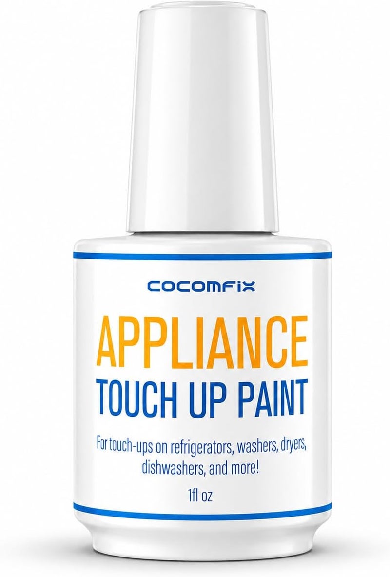 cocomfix Specialty Appliance Touch Up Paint White, Appliance Paint, 1 Ounce, White - High Gloss Touch Up Paint Pen for Refrigerators, Washers, Dishwashers, Microwave oven and Other Appliance - Image 1