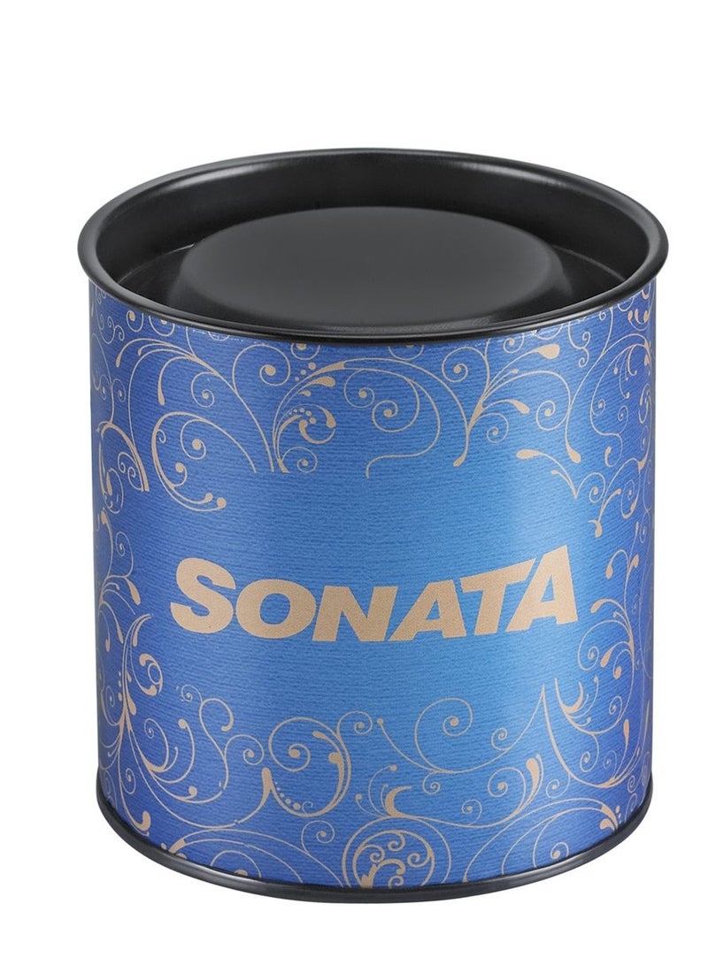 سوناتا ساعة يد تناظرية دائرية من الستانلس ستيل بلونين  مم - Image 4