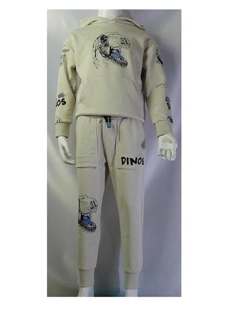 SHELTER - "Two-piece boys' outfit featuring a sweatshirt and pants with prints from the Shelter 1654 collection." - Image 1