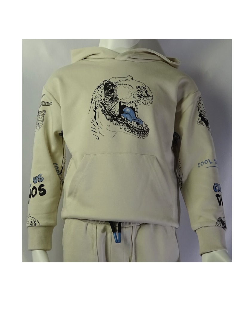 SHELTER - "Two-piece boys' outfit featuring a sweatshirt and pants with prints from the Shelter 1654 collection." - Image 1